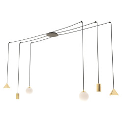 Lampa wisząca FUJI 6 GOLD 1350/6 EMIBIG