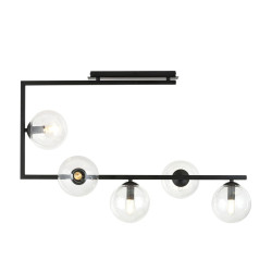 Lampa sufitowa SOMA 5 BL TRANSPARENT 1289/5 EMIBIG
