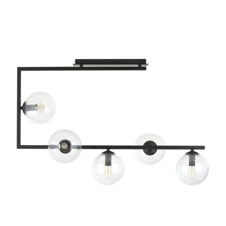 Lampa sufitowa SOMA 5 BL TRANSPARENT 1289/5 EMIBIG
