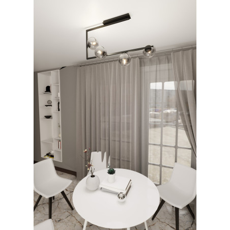 Lampa sufitowa SOMA 4 BL GRAFIT 1290/4 EMIBIG