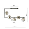 Lampa sufitowa SOMA 5 BL GRAFIT 1290/5 EMIBIG