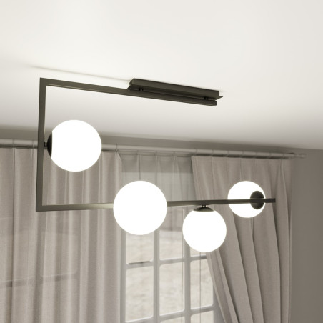 Lampa sufitowa SOMA 4 BL OPAL 1291/4 EMIBIG