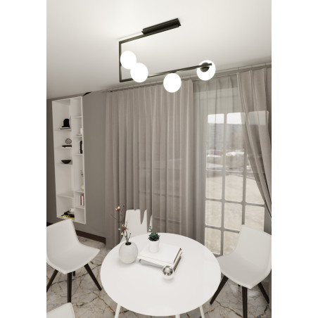 Lampa sufitowa SOMA 4 BL OPAL 1291/4 EMIBIG