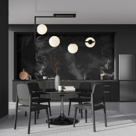 Lampa sufitowa SOMA 4 BL OPAL 1291/4 EMIBIG