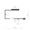 Lampa sufitowa SOMA 4 BL OPAL 1291/4 EMIBIG