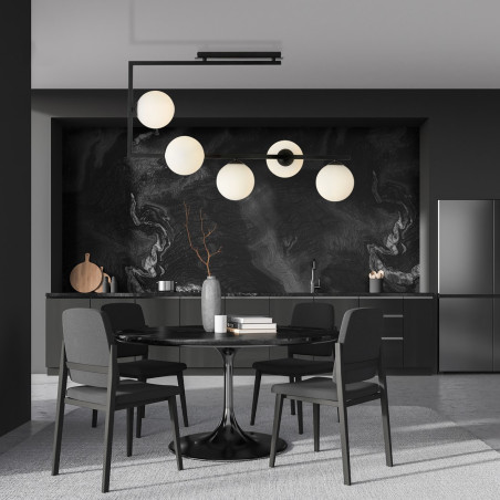 Lampa sufitowa SOMA 5 BL OPAL 1291/5 EMIBIG