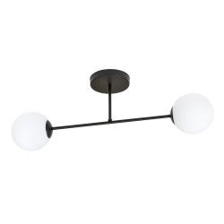 Lampa sufitowa  ROMA 2 BL OPAL 1232/2 EMIBIG
