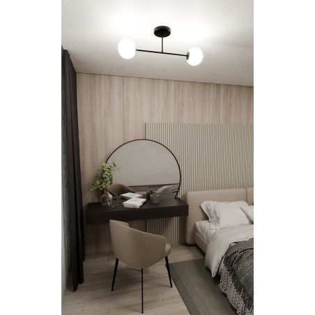 Lampa sufitowa  ROMA 2 BL OPAL 1232/2 EMIBIG