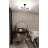 Lampa sufitowa  ROMA 2 BL OPAL 1232/2 EMIBIG