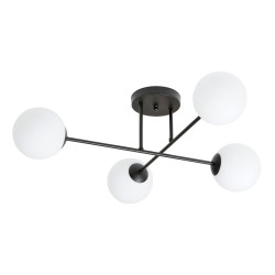Lampa sufitowa  ROMA 4 BL OPAL 1232/4 EMIBIG