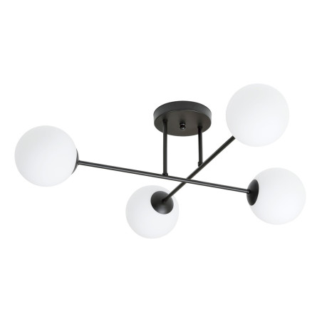 Lampa sufitowa  ROMA 4 BL OPAL 1232/4 EMIBIG