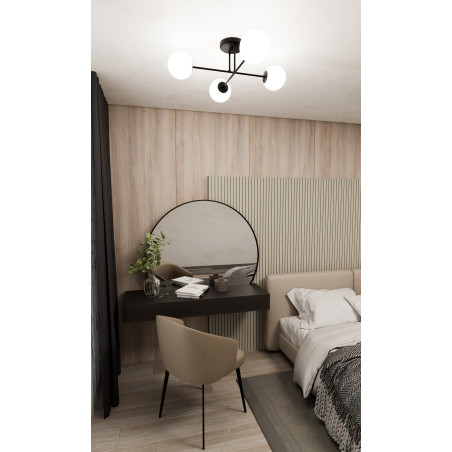 Lampa sufitowa  ROMA 4 BL OPAL 1232/4 EMIBIG