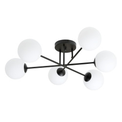 Lampa sufitowa  ROMA 6 BL OPAL 1232/6 EMIBIG