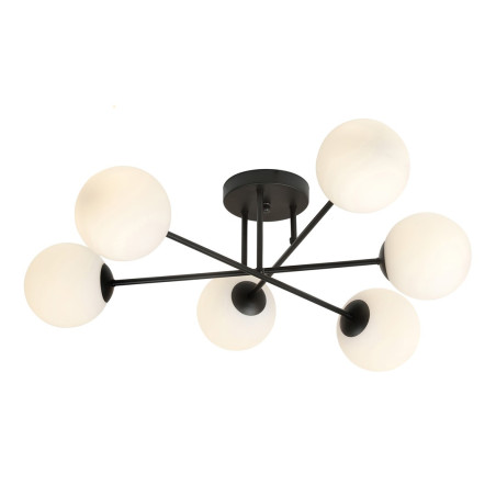 Lampa sufitowa  ROMA 6 BL OPAL 1232/6 EMIBIG