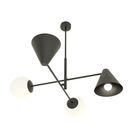 Żyrandol HERMES 4 BLACK 1347/4 EMIBIG