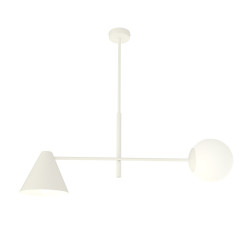 Żyrandol HERMES 2 WHITE 1348/2 EMIBIG