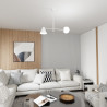 Żyrandol HERMES 2 WHITE 1348/2 EMIBIG