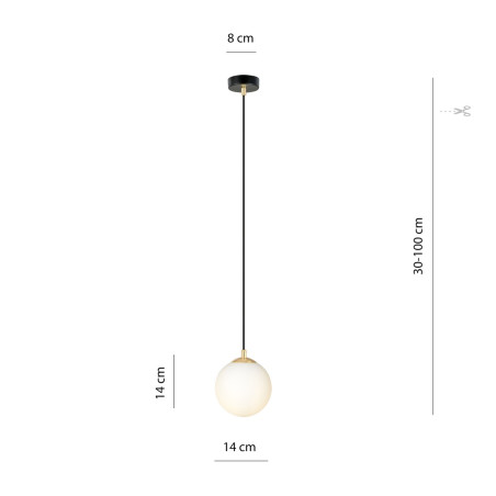 Lampa wisząca ROYAL 1 BL  1243/1 EMIBIG