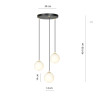 Lampa wisząca ROYAL 3 BL 1243/3 EMIBIG