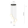 Lampa wisząca ROYAL 4 BL 1243/4 EMIBIG