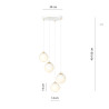 Lampa wisząca ROYAL 4 WH 1244/4 EMIBIG