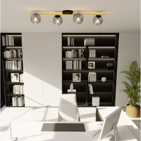 Lampa sufitowa  SPLENDI 4 BL GRAFIT 1246/4 EMIBIG