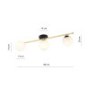 Lampa sufitowa  SPLENDI 3 BL OPAL 1248/3 EMIBIG