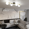 Lampa sufitowa  SPLENDI 4 BL OPAL 1248/4 EMIBIG