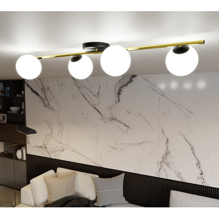 Lampa sufitowa  SPLENDI 4 BL OPAL 1248/4 EMIBIG
