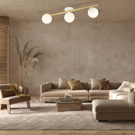 Lampa sufitowa  SPLENDI 3 WH OPAL 1249/3 EMIBIG