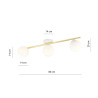 Lampa sufitowa  SPLENDI 3 WH OPAL 1249/3 EMIBIG