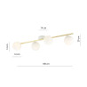Lampa sufitowa  SPLENDI 4 WH OPAL 1249/4 EMIBIG