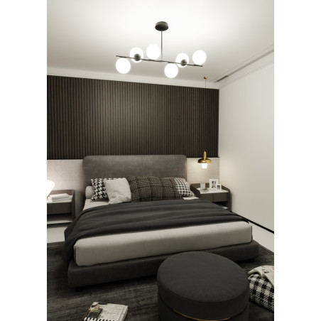 Lampa sufitowa  BIOR 6 BLACK 1020/6 EMIBIG