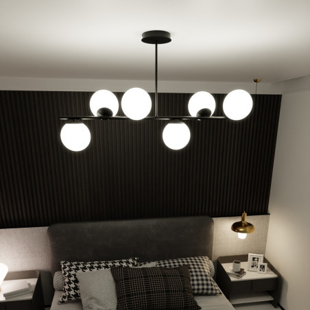 Lampa sufitowa  BIOR 6 BLACK 1020/6 EMIBIG