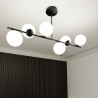 Lampa sufitowa  BIOR 6 BLACK 1020/6 EMIBIG