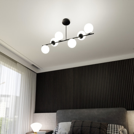 Lampa sufitowa  BIOR 6 BLACK 1020/6 EMIBIG