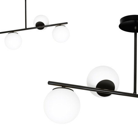 Lampa sufitowa  BIOR 4 BLACK 1020/4 EMIBIG