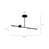 Lampa sufitowa  BIOR 4 BLACK 1020/4 EMIBIG