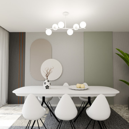 Lampa sufitowa  BIOR 6 WHITE 1021/6 EMIBIG