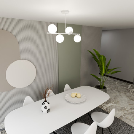 Lampa sufitowa  BIOR 4 WHITE 1021/4 EMIBIG