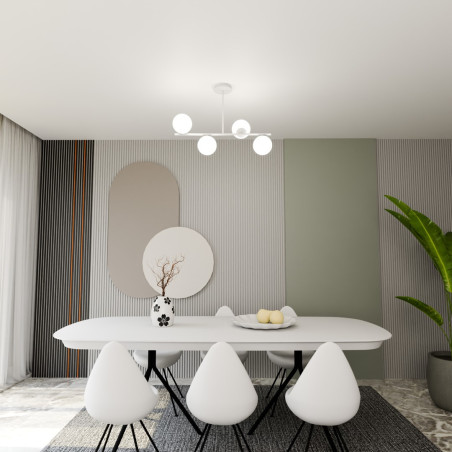 Lampa sufitowa  BIOR 4 WHITE 1021/4 EMIBIG