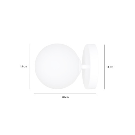 Kinkiet BIOR K1 WHITE 1021/K1 EMIBIG