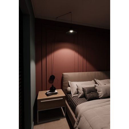 Lampa wisząca ABRAMO 1 BLACK 160/1 EMIBIG