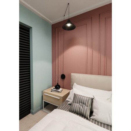 Lampa wisząca ABRAMO 1 BLACK 160/1 EMIBIG