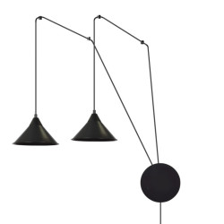 Lampa wisząca ABRAMO 2 BLACK 160/2 EMIBIG