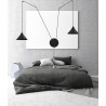 Lampa wisząca ABRAMO 2 BLACK 160/2 EMIBIG