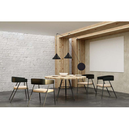Lampa wisząca ABRAMO 2 BLACK 160/2 EMIBIG