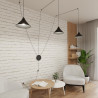 Lampa wisząca ABRAMO 3 BLACK 160/3 EMIBIG