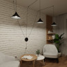 Lampa wisząca ABRAMO 3 BLACK 160/3 EMIBIG