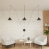 Lampa wisząca ABRAMO 3 BLACK 160/3 EMIBIG
